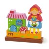 Drevené magnetické puzzle kocky Viga Červená Čiapočka - 48946