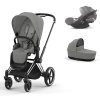 cybex priam set 3v1 CHROMBROWN mirage grey