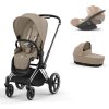 cybex priam set 3v1 CHROMBLACK cozy beige