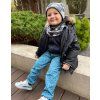 9957 1 softshellove nohavice dots blue