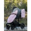 PINKIE fusak Diamond Light Pink BIO-ľahký Varianta / veľkosť: pozdĺžne otvory na popruhy (+4 €)