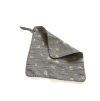 11826 4 set muslin flower grey