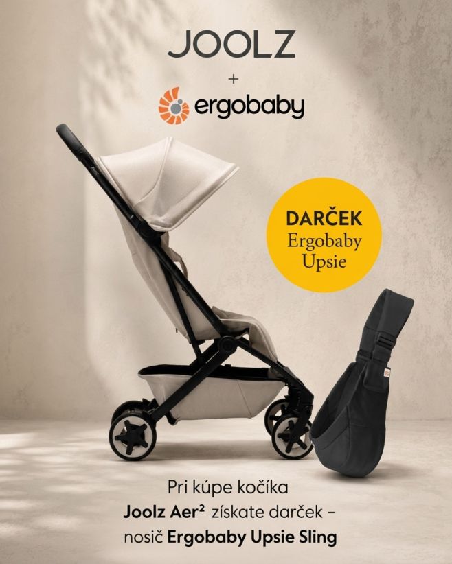 🎉 NOVÁ AKCIA, ktorú sa oplatí využiť! Kúpte si obľúbený kočík Joolz Aer² a získajte nosítko Ergobaby Upsie Sling ako...