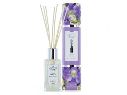 Difuzér THE SCENTED HOME - FREESIA & ORCHID (frézie a orchidej), 150 ml