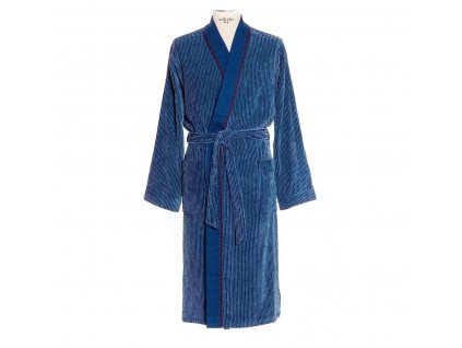 Froté župan DENIM kimono, modrý, S +