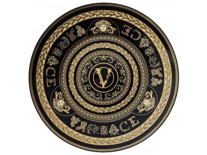 ROSENTHAL VERSACE VIRTUS GALA BLACK Servírovací talíř 33 cm