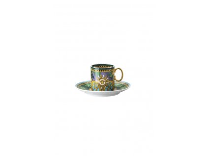 ROSENTHAL VERSACE JUNGLE ANIMALIER WILD GREEN Espresso šálek s podšálkem