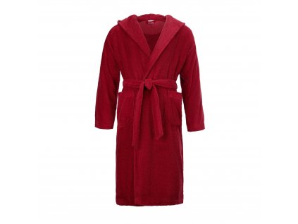 Bavlněný froté župan s kapucí MÖVE, ruby S