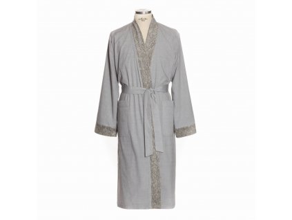 Župan CHARCOAL kimono, šedý, XL +