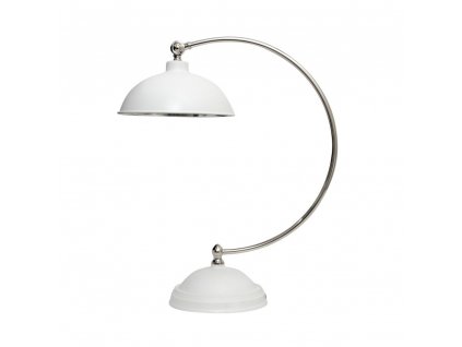 Stolní lampa THELMA 55 cm, bílo-stříbrná