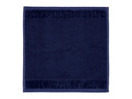 Bambusový ručník 30x30 cm hlubinná modrá