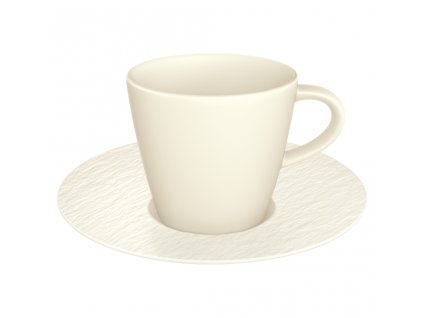 Espresso šálek s podšálkem z kolekce MANUFACTURE ROCK BLANC