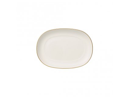Oválný přílohový talíř nebo podšálek k omáčníku z kolekce ANMUT GOLD