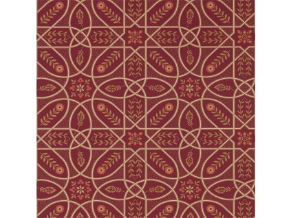 Tapeta BROPHY TRELLIS 216701, kolekce MORRIS MELSETTER, russet gold