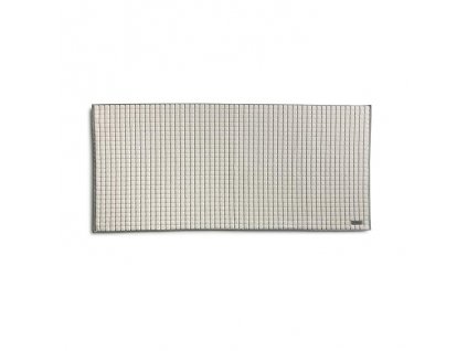 EDEN koupelnová předložka 60 x 130 cm, kostka nature/black