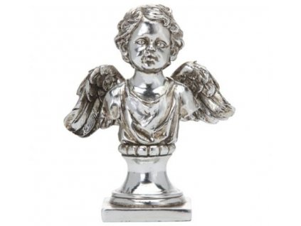 Stříbrný anděl SERAFINA, výška 13 cm