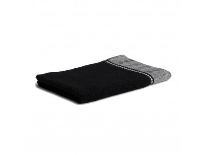 BROOKLYN ručník s bordurou 30x50 cm černý