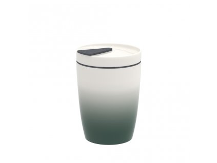 Porcelánový termohrnek s víčkem z kolekce TO GO GREEN, objem 0,29 litru