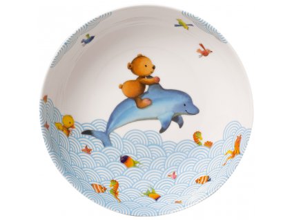 Dětský hluboký talíř z kolekce HAPPY AS A BEAR, průměr 19 cm
