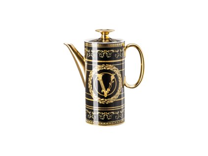 ROSENTHAL VERSACE VIRTUS GALA BLACK Konvice na kávu 1,2 l