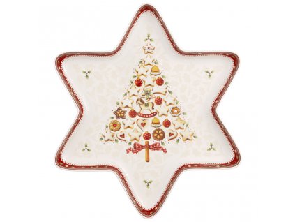Velká vánoční servírovací miska Hvězda z kolekce WINTER BAKERY DELIGHT