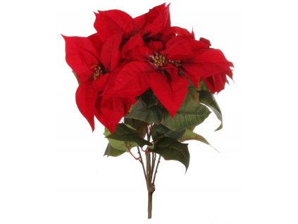 Sametová vánoční hvězda červená 65 cm