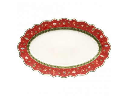 Vánoční servírovací talíř TOY'S DELIGHT oválný velký