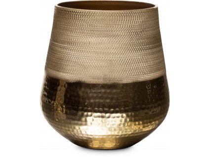 Váza HOOP DELUXE zlatá, 17 cm