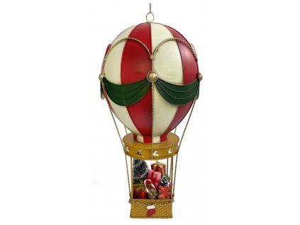 Vánoční dekorace Horkovzdušný balón 50 cm