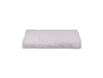 Bavlněný ručník na ruce PURE s úzkou bordurou 50 x 100 cm, světle šedá