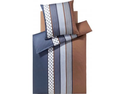 Povlak na polštář JOOP! CORNFLOWER STRIPES 40 x 80 cm, tmavě modrý