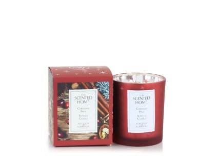 Vánoční vonná svíčka THE SCENTED HOME - CHRISTMAS SPICE (vánoční koření), 225 g