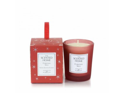 Vánoční vonná svíčka THE SCENTED HOME - CHRISTMAS SPICE (vánoční koření), 70 g