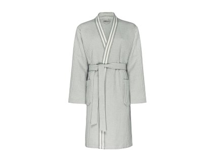 Vaflové kimono z kolekce TIMELESS bílo zelené XXL