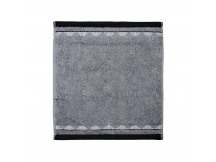 SMOOTH WAVES ručník 30 x 30 cm, šedá