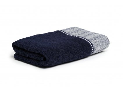 BROOKLYN ručník s bordurou 50 x 100 cm, modrý