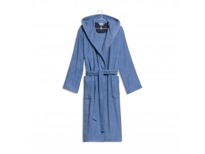 Bavlněný froté župan s kapucí MÖVE, cornflower XS