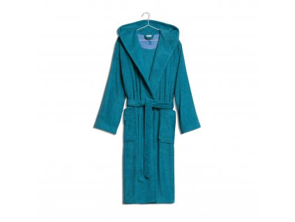 Bavlněný froté župan s kapucí MÖVE, lagoon L
