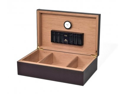 Humidor na 100 doutníků 44 x 27,5 x 13 cm, tmavě hnědý