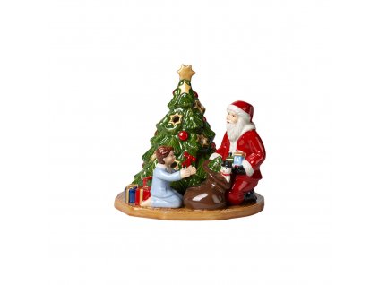 Vánoční svícen CHRISTMAS TOYS Santa u stromečku