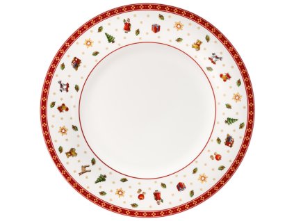Vánoční mělký talíř TOY'S DELIGHT SPECIALS bílý, 27 cm
