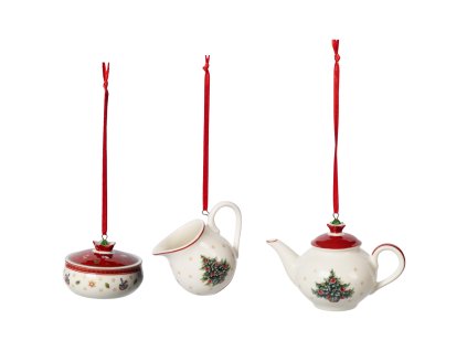 Set vánočních ozdob TOY'S DELIGHT Kávový servis, 3 ks