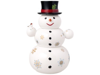 Vánoční dekorace CHRISTMAS TOYS MEMORY Sněhulák - 3 dózy na curoví