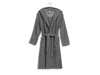 Dětský bavlněný froté župan MÖVE s kapucí stone, vel. 128 cm