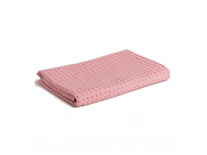 PIQUÉE ručník s waflovým vzorem 40 x 70 cm růžový