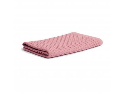 PIQUÉE ručník s waflovým vzorem 70 x 140 cm růžový