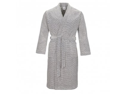 EDEN froté kimono vel. XL, proužky nature/black