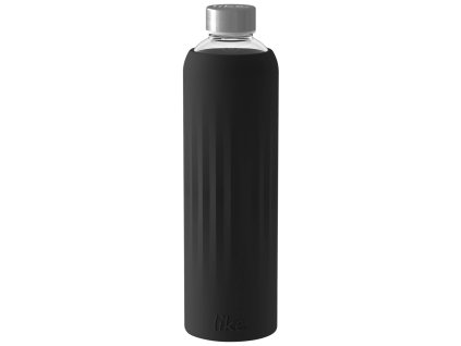 Skleněná láhev na pití TO GO TO STAY BLACK obsah 1 litr
