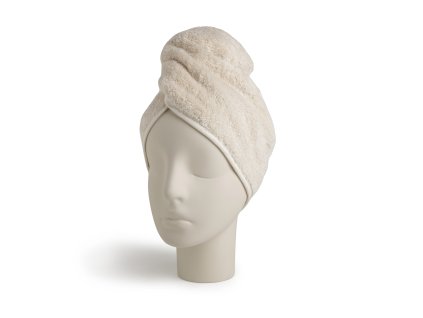 WELLNESS froté turban na sušení vlasů, natural