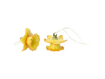 Velikonoční závěsná dekorace Mini Flower Bells, Narcis 2 ks